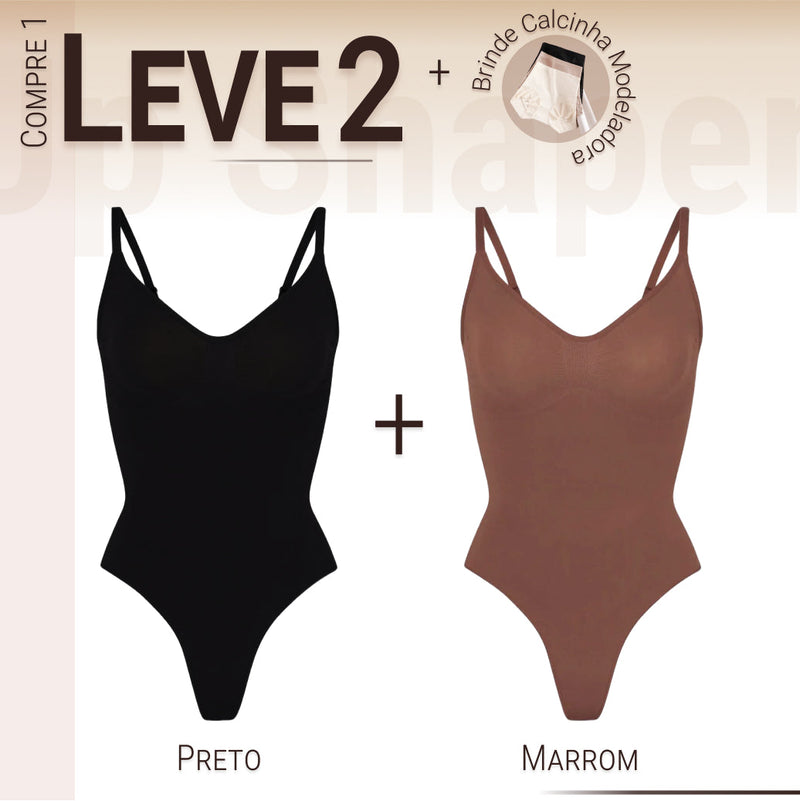 Body Modelador - Up Shaper - Compre 1 Leve 2 + Brinde Calcinha Modeladora